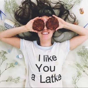 Wildfox I Like You A Latke Vintage Ringer Top